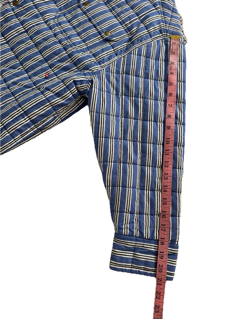 NWOT Clare V. Jacques Quilted Reversible Jacket Striped And Floral Size M/L - Picture 6 of 9